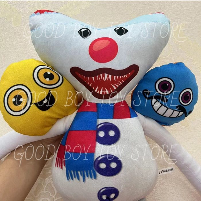 New Christmas Snowman Clown Double Head Scary Plush Toy Doll Wuggyed Huggyed Kiss Missy Anime Cartoon 4 - Huggy Wuggy Plush