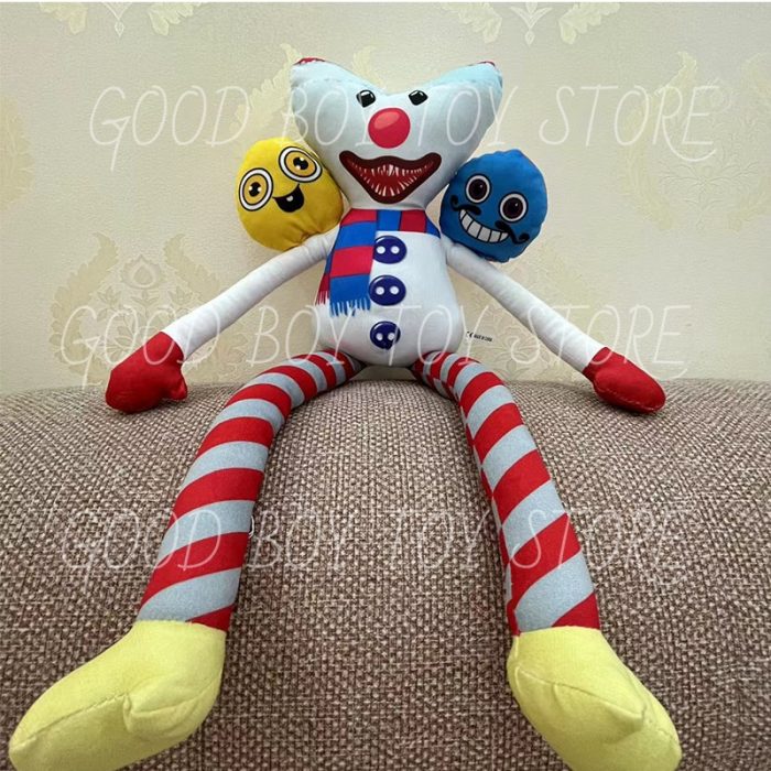 New Christmas Snowman Clown Double Head Scary Plush Toy Doll Wuggyed Huggyed Kiss Missy Anime Cartoon 5 - Huggy Wuggy Plush