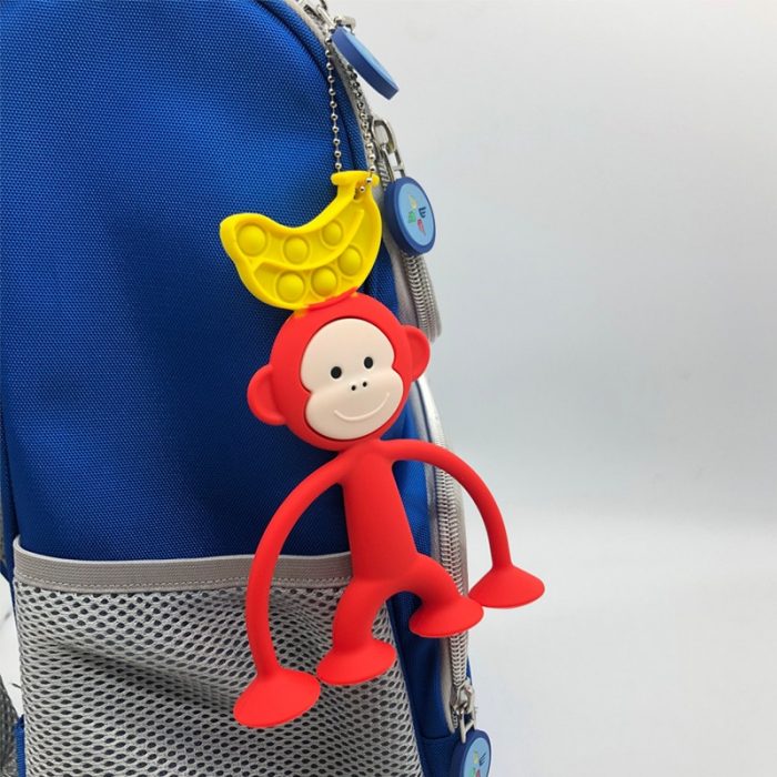 Playtime Silicone Toy Key Bags Decoration Sucking Bottom Huggy Horror Monkey Doll with Stree Release Toys 2 - Huggy Wuggy Plush