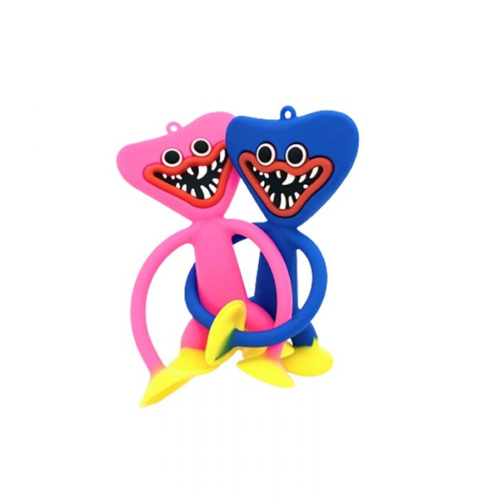 Playtime Silicone Toy Key Bags Decoration Sucking Bottom Huggy Horror Monkey Doll with Stree Release Toys 3 - Huggy Wuggy Plush
