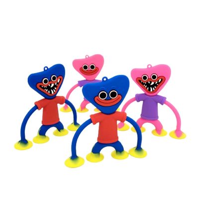 Playtime Silicone Toy Key Bags Decoration Sucking Bottom Huggy Horror Monkey Doll with Stree Release Toys 4 - Huggy Wuggy Plush